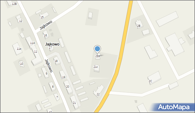 Jajkowo, Jajkowo, 21b, mapa Jajkowo