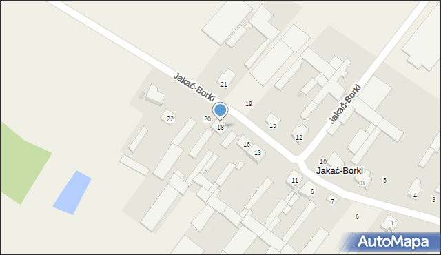Jakać-Borki, Jakać-Borki, 18, mapa Jakać-Borki