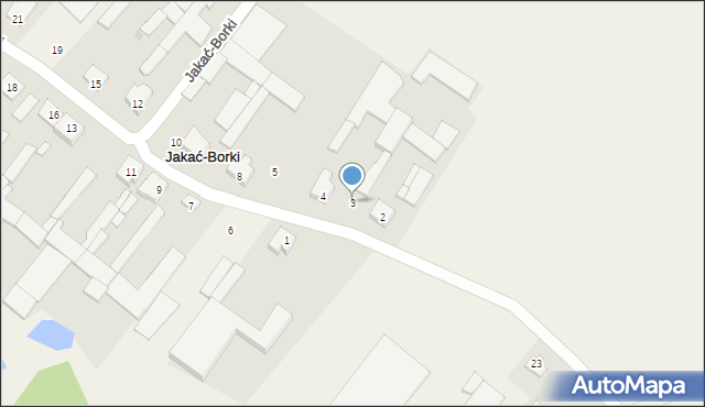 Jakać-Borki, Jakać-Borki, 3, mapa Jakać-Borki