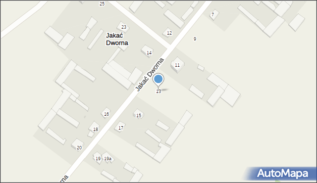 Jakać Dworna, Jakać Dworna, 13, mapa Jakać Dworna