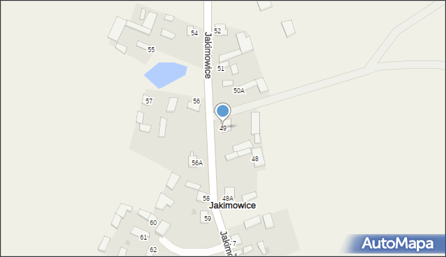 Jakimowice, Jakimowice, 49, mapa Jakimowice