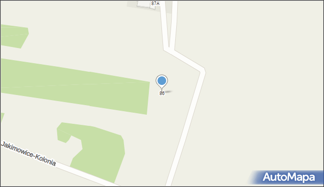 Jakimowice, Jakimowice, 86, mapa Jakimowice