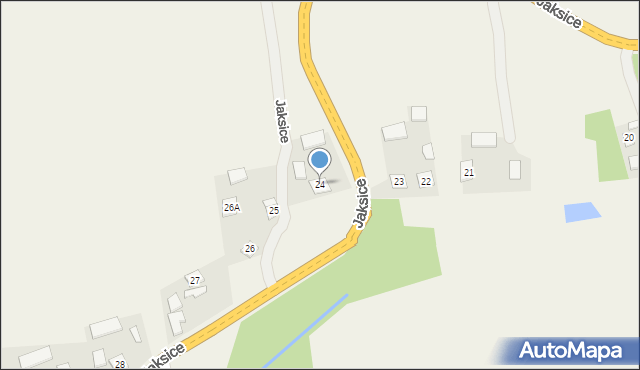 Jaksice, Jaksice, 24, mapa Jaksice