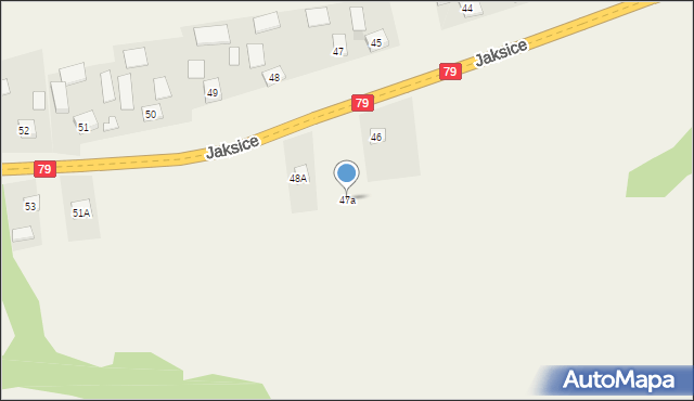 Jaksice, Jaksice, 47a, mapa Jaksice