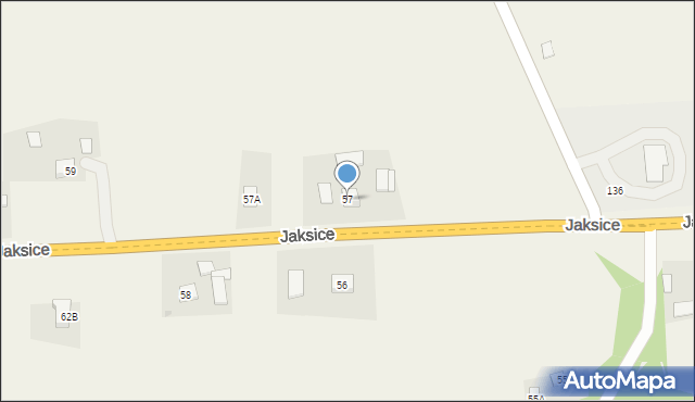 Jaksice, Jaksice, 57, mapa Jaksice