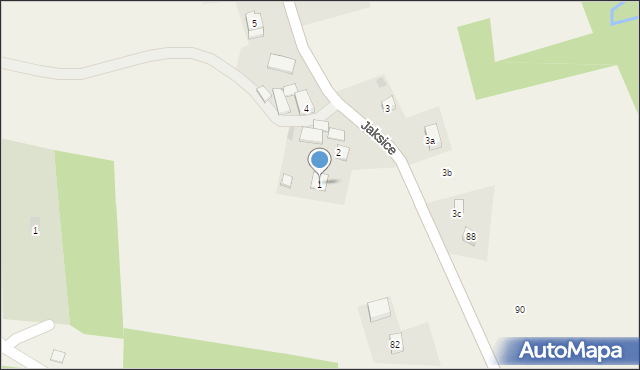 Jaksice, Jaksice, 1, mapa Jaksice