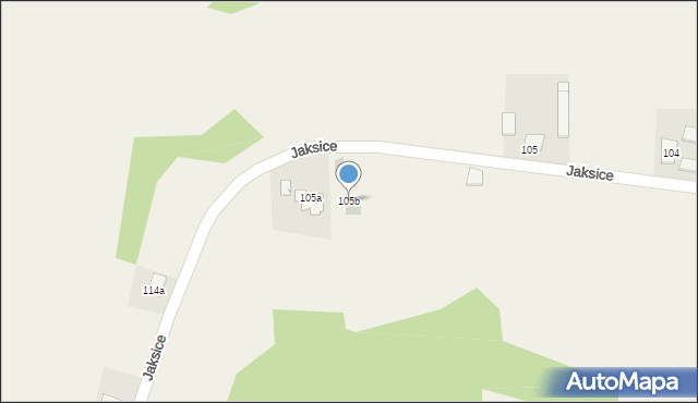 Jaksice, Jaksice, 105b, mapa Jaksice