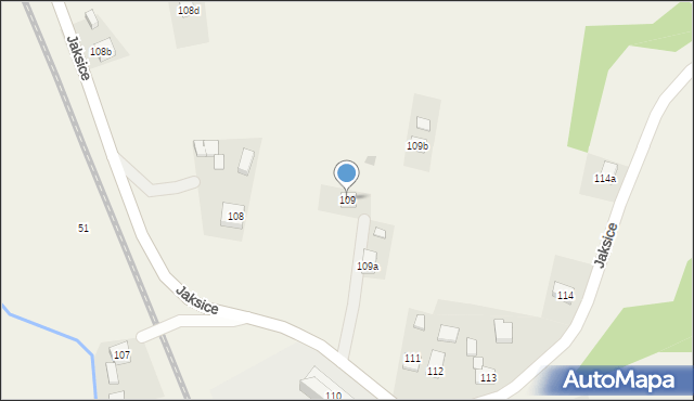 Jaksice, Jaksice, 109, mapa Jaksice