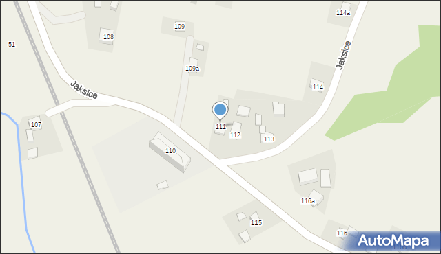 Jaksice, Jaksice, 111, mapa Jaksice