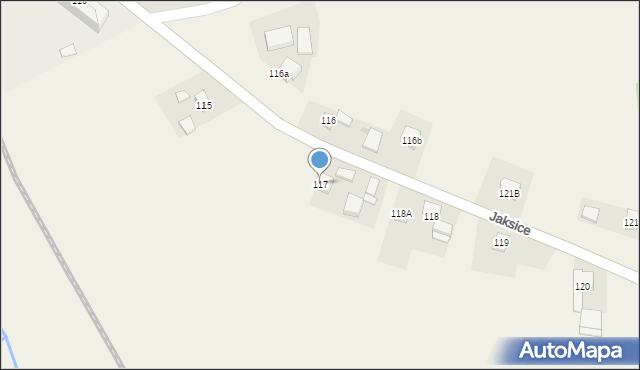 Jaksice, Jaksice, 117, mapa Jaksice
