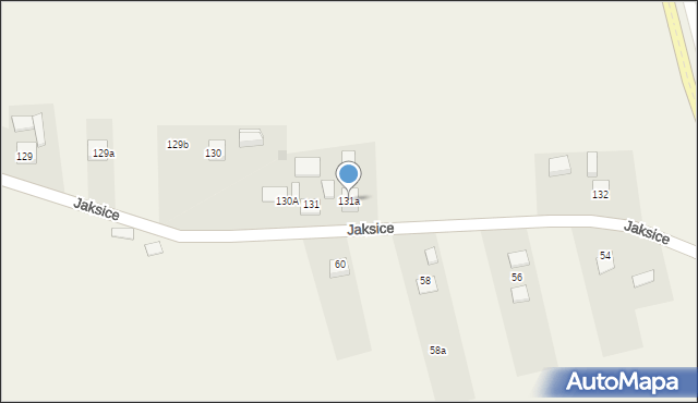 Jaksice, Jaksice, 131a, mapa Jaksice