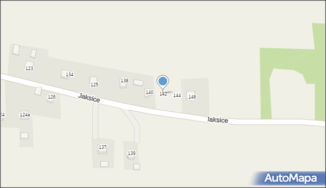 Jaksice, Jaksice, 142, mapa Jaksice