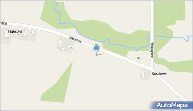 Jaksice, Jaksice, 35, mapa Jaksice