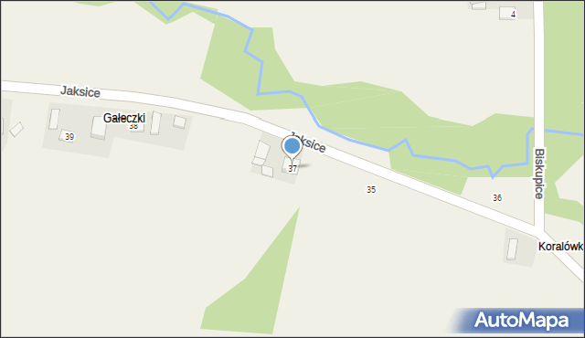 Jaksice, Jaksice, 37, mapa Jaksice