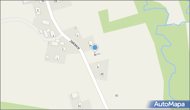 Jaksice, Jaksice, 3b, mapa Jaksice