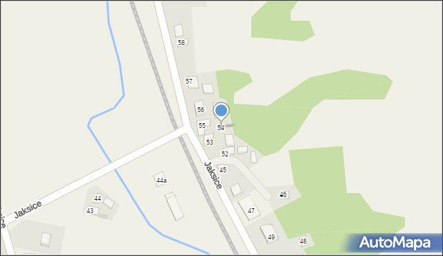 Jaksice, Jaksice, 54, mapa Jaksice