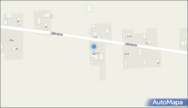 Jaksice, Jaksice, 92C, mapa Jaksice