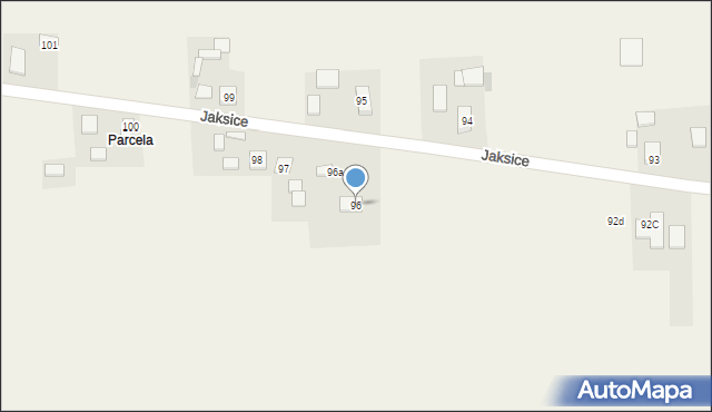 Jaksice, Jaksice, 96, mapa Jaksice