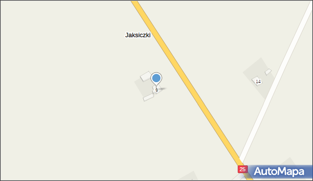 Jaksiczki, Jaksiczki, 9, mapa Jaksiczki