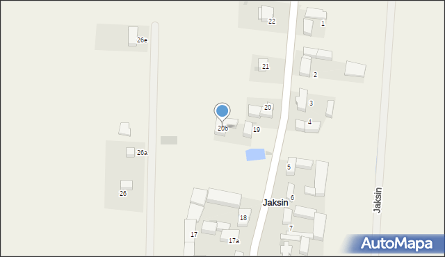 Jaksin, Jaksin, 20b, mapa Jaksin