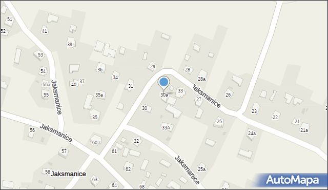 Jaksmanice, Jaksmanice, 30a, mapa Jaksmanice