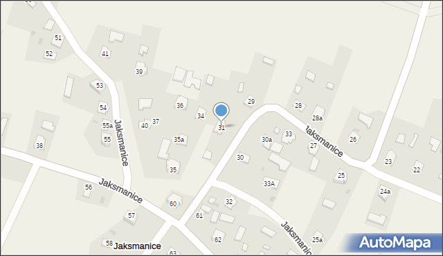 Jaksmanice, Jaksmanice, 31, mapa Jaksmanice