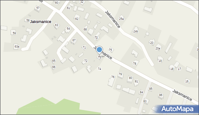 Jaksmanice, Jaksmanice, 73, mapa Jaksmanice