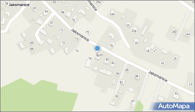 Jaksmanice, Jaksmanice, 79, mapa Jaksmanice