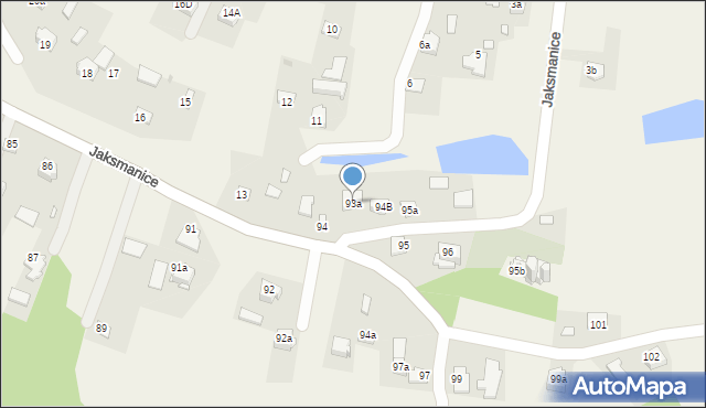 Jaksmanice, Jaksmanice, 93a, mapa Jaksmanice