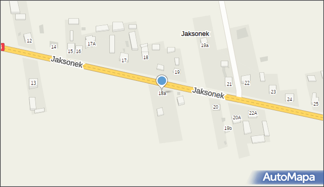 Jaksonek, Jaksonek, 18a, mapa Jaksonek