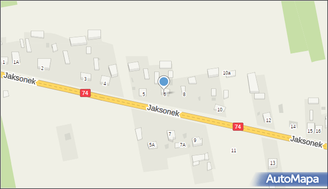 Jaksonek, Jaksonek, 6, mapa Jaksonek