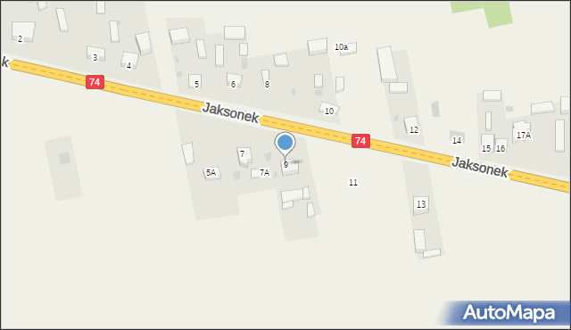 Jaksonek, Jaksonek, 9, mapa Jaksonek