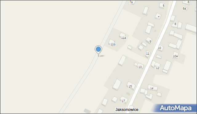 Jaksonowice, Jaksonowice, 13b, mapa Jaksonowice