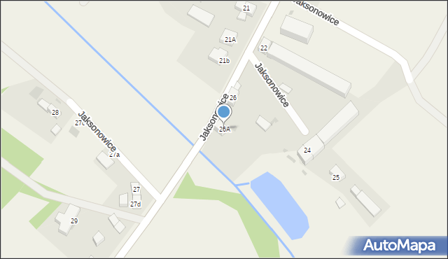 Jaksonowice, Jaksonowice, 26A, mapa Jaksonowice