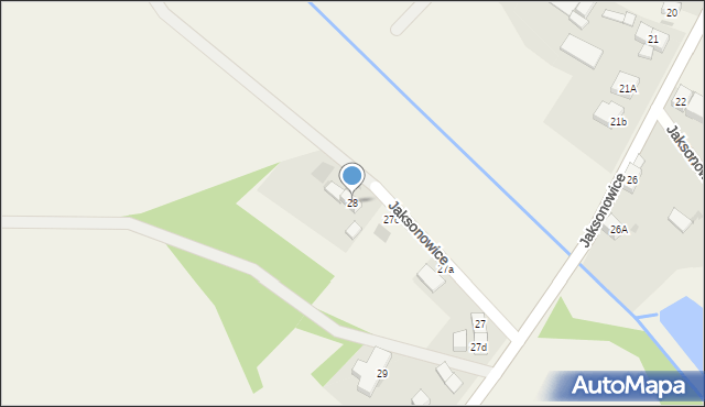Jaksonowice, Jaksonowice, 28, mapa Jaksonowice