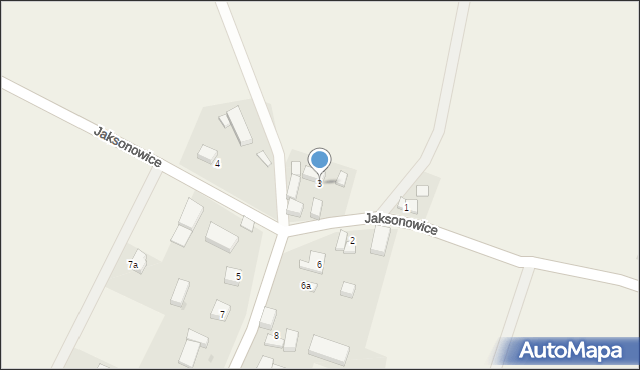 Jaksonowice, Jaksonowice, 3, mapa Jaksonowice