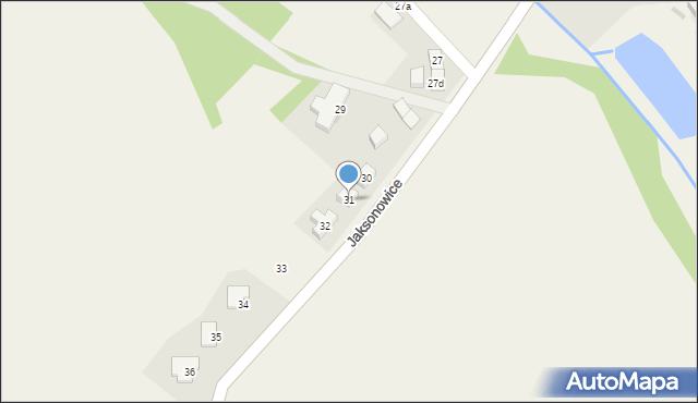 Jaksonowice, Jaksonowice, 31, mapa Jaksonowice
