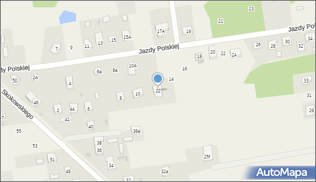 Jaktorów, Jazdy Polskiej, 12, mapa Jaktorów