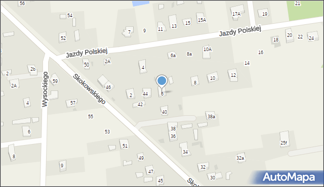 Jaktorów, Jazdy Polskiej, 6, mapa Jaktorów