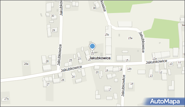 Jakubkowice, Jakubkowice, 21, mapa Jakubkowice