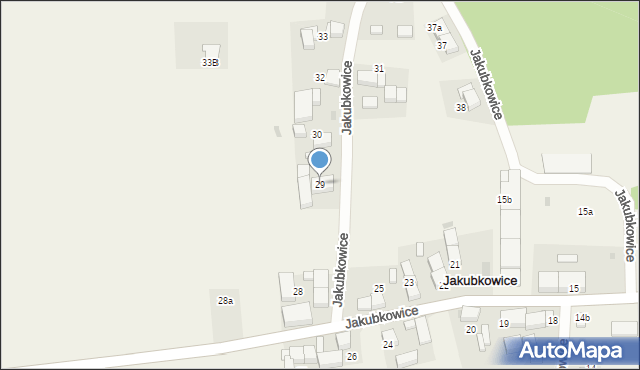 Jakubkowice, Jakubkowice, 29, mapa Jakubkowice