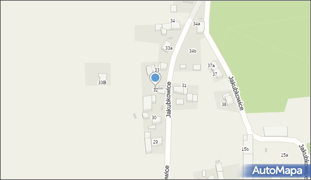 Jakubkowice, Jakubkowice, 32, mapa Jakubkowice
