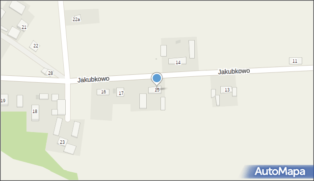 Jakubkowo, Jakubkowo, 15, mapa Jakubkowo