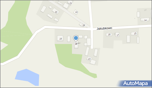Jakubkowo, Jakubkowo, 18, mapa Jakubkowo