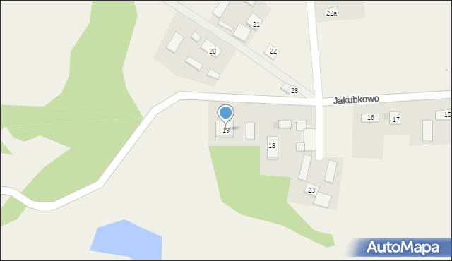 Jakubkowo, Jakubkowo, 19, mapa Jakubkowo