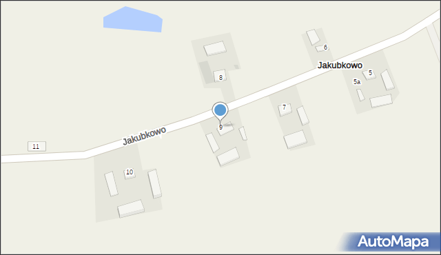 Jakubkowo, Jakubkowo, 9, mapa Jakubkowo