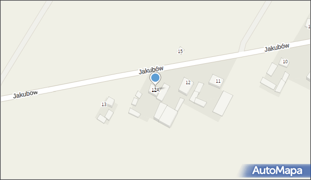 Jakubów, Jakubów, 12A, mapa Jakubów