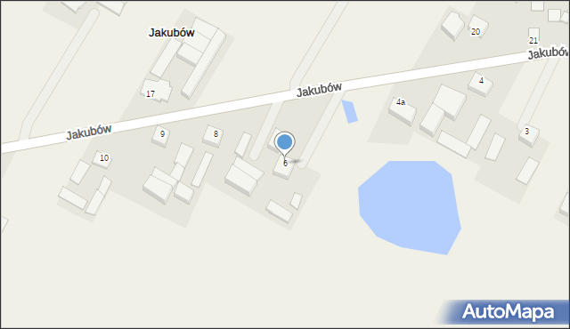 Jakubów, Jakubów, 6, mapa Jakubów