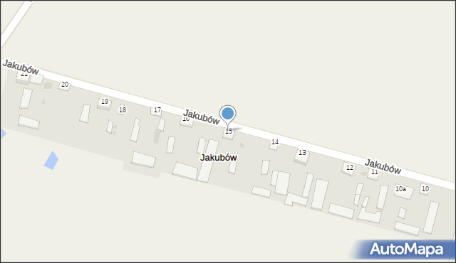 Jakubów, Jakubów, 15, mapa Jakubów
