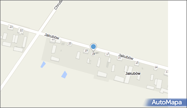 Jakubów, Jakubów, 18, mapa Jakubów